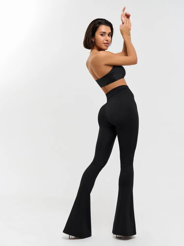 Pants Flares Black Rib - Bona Fide