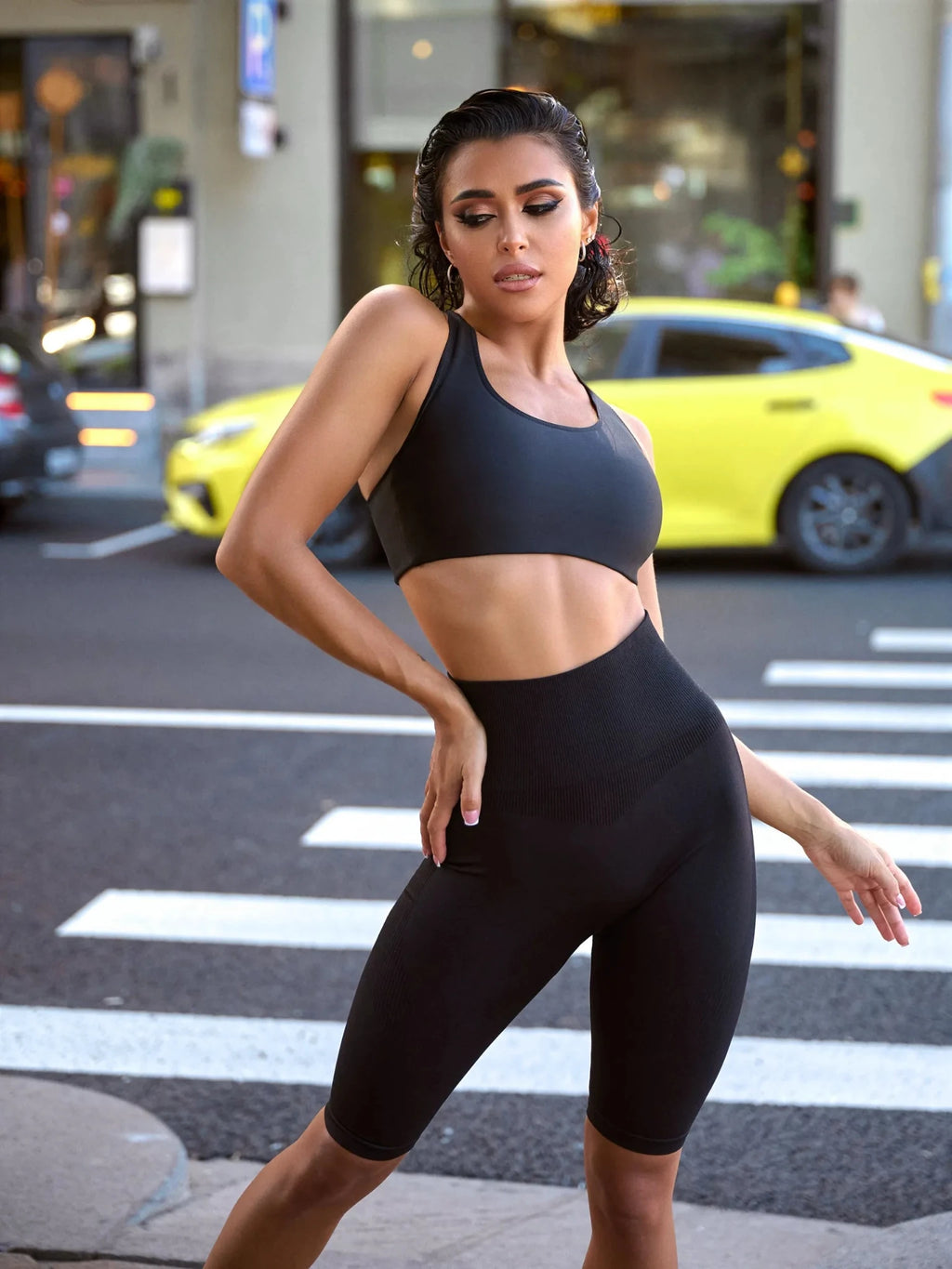 Sports Bras Muscle Top Black