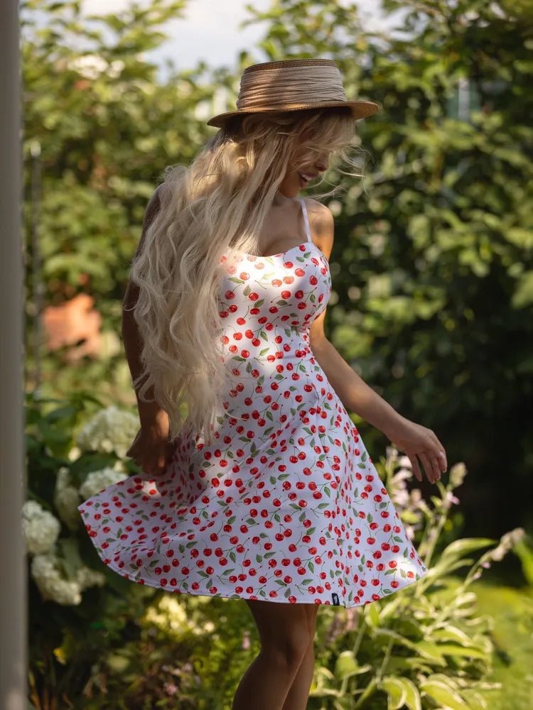 Dress Cuty Cute White Cherry - Bona Fide