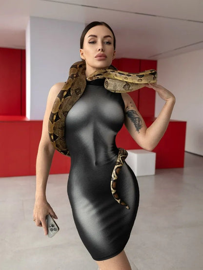 Dress Mini Naked Grey - Bona Fide