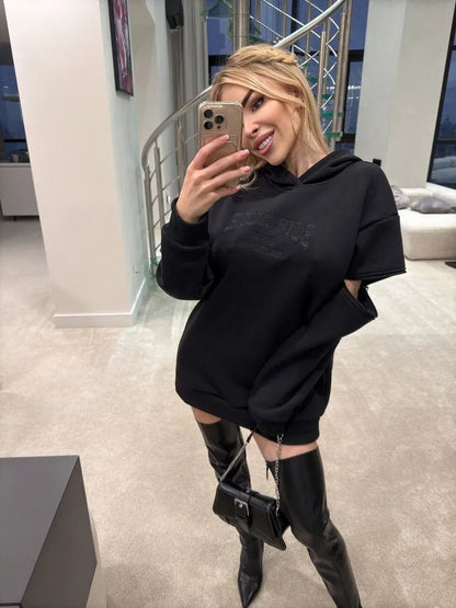 Hoody Bona Zip Hoody Black - Bona Fide