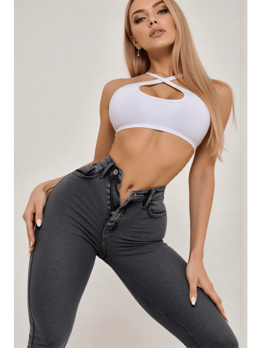 Jeans Skinny Gray - Bona Fide