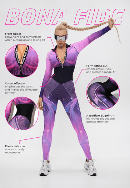 Jumpsuit Arcana Syndycate Base Equalizer Fuchsia - Bona Fide