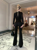 Jumpsuit Chika Bomb Black Rib - Bona Fide