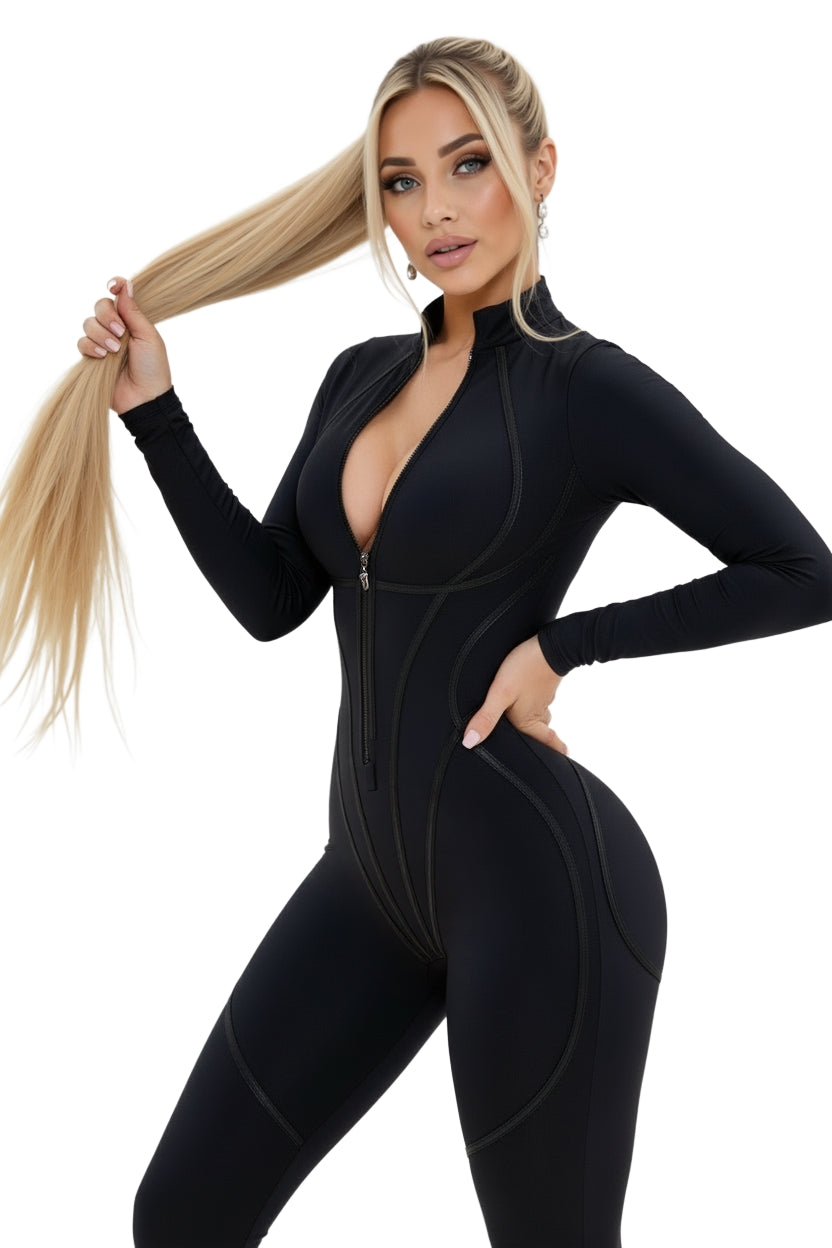 Jumpsuit Hot-shape Suit Black - Bona Fide
