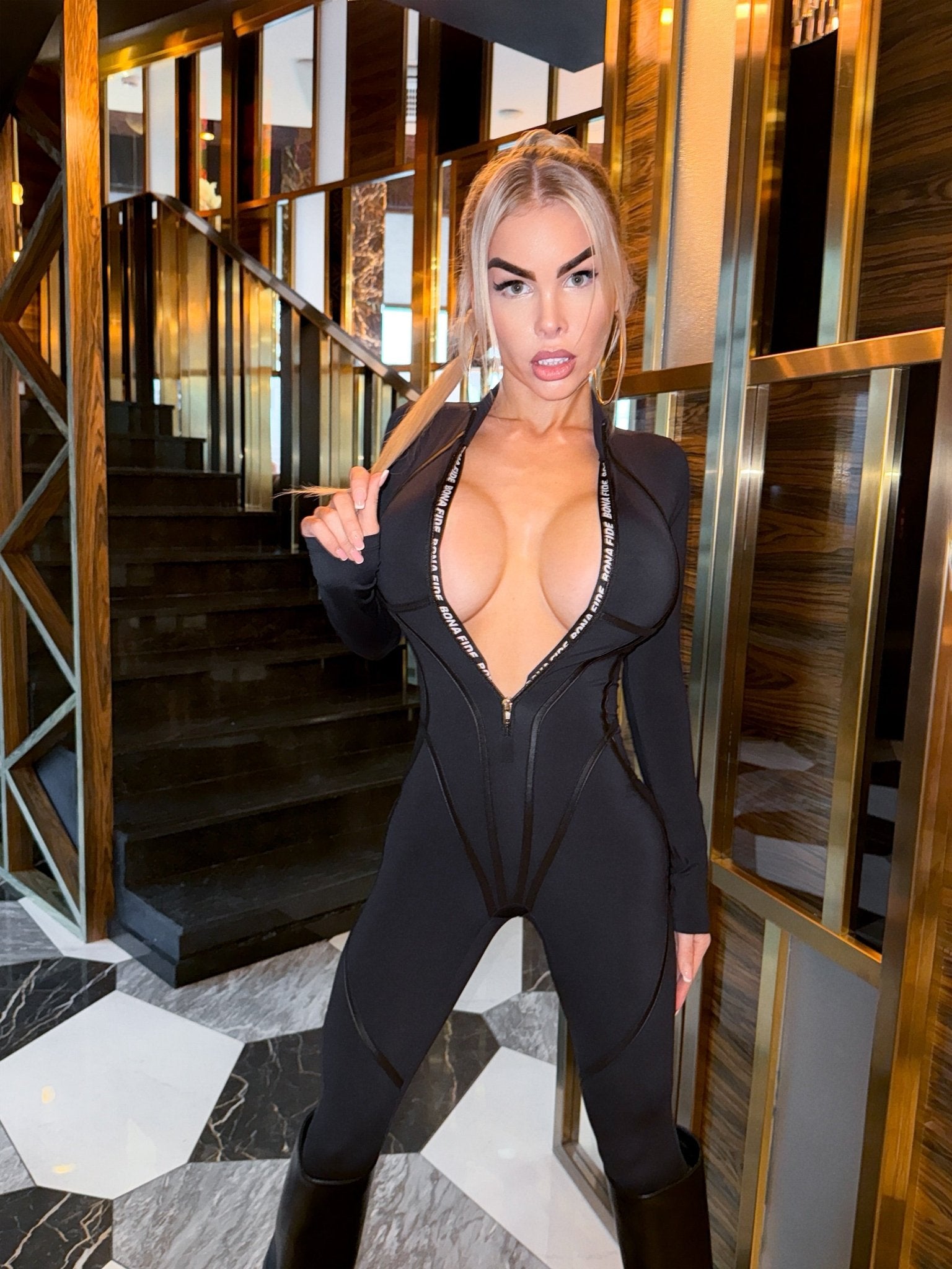 Jumpsuit Hot - shape Suit Black - Bona Fide