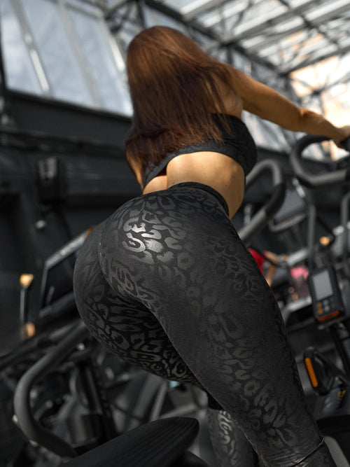 Leggings Bona Classic Black Panthera