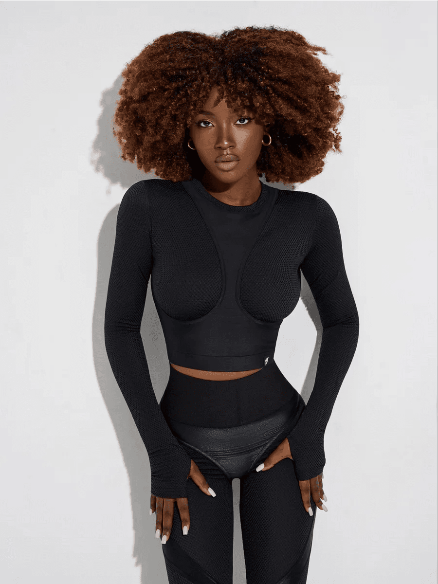 Leggings Extra Sex - Push Up Corsage Black Skin - Bona Fide