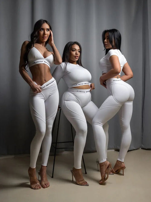 Leggings Extra Sex Push - Up Juicy White - Bona Fide