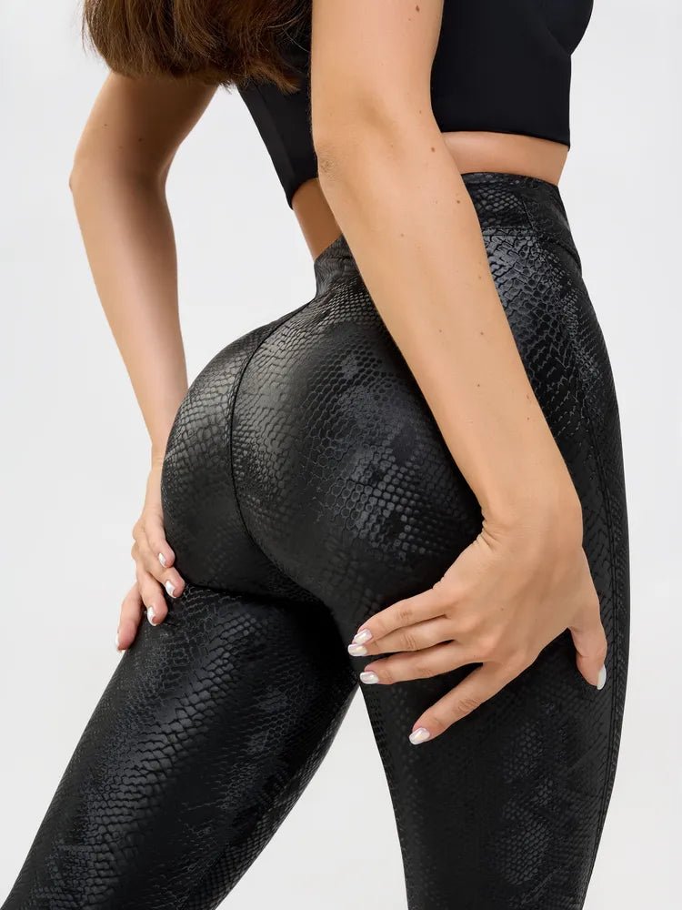Leggings Leather Black Mamba - Bona Fide