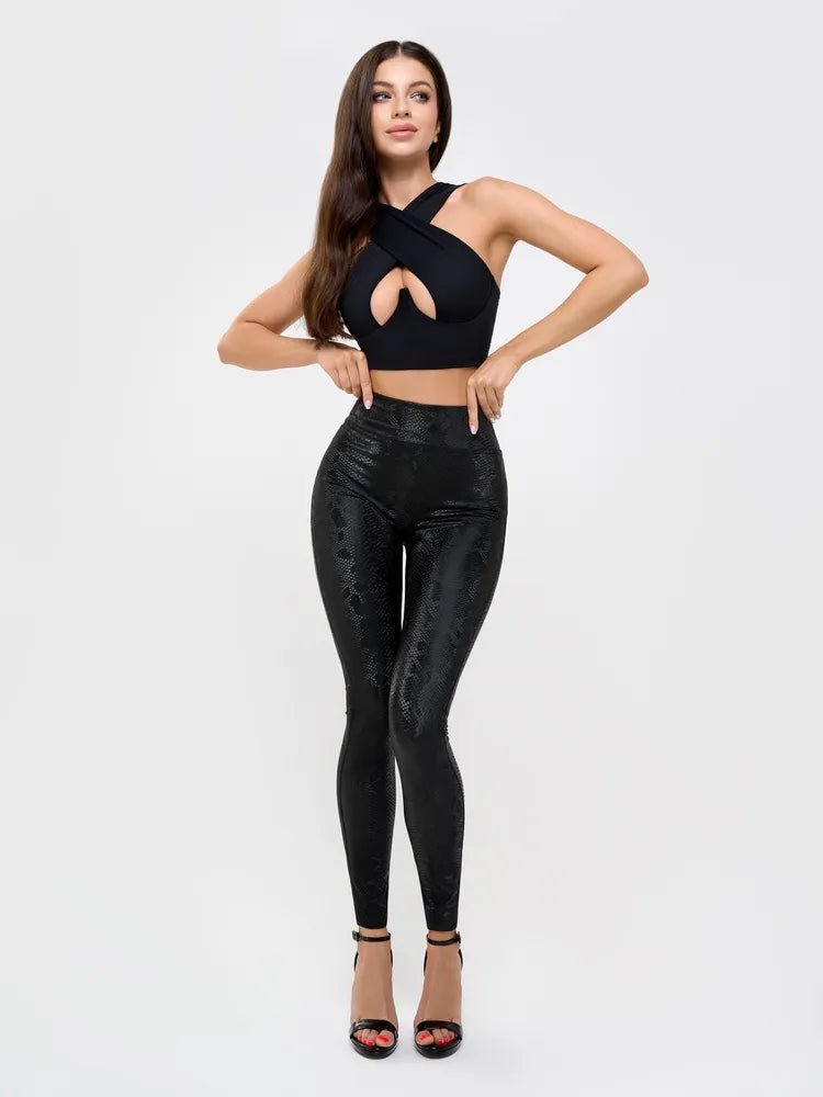 Leggings Leather Black Mamba - Bona Fide