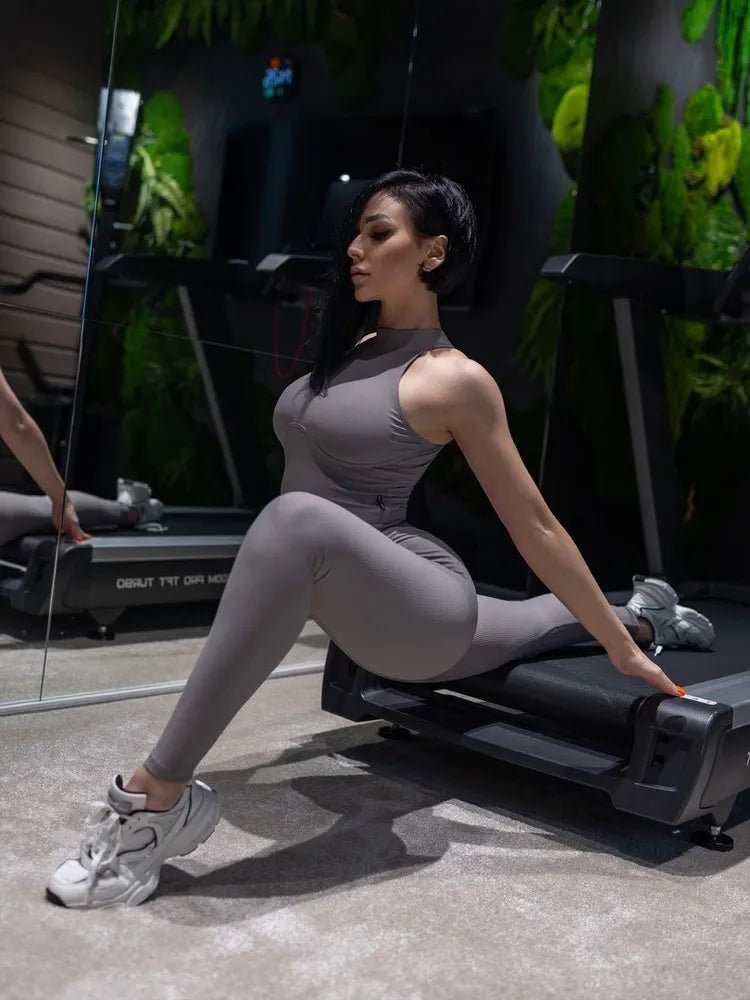 Leggings Ribbed Gray - Bona Fide