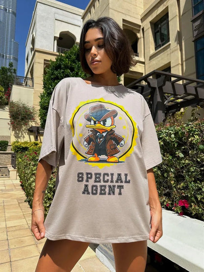 Oversize T-shirt Agent Duck - One size - Bona Fide