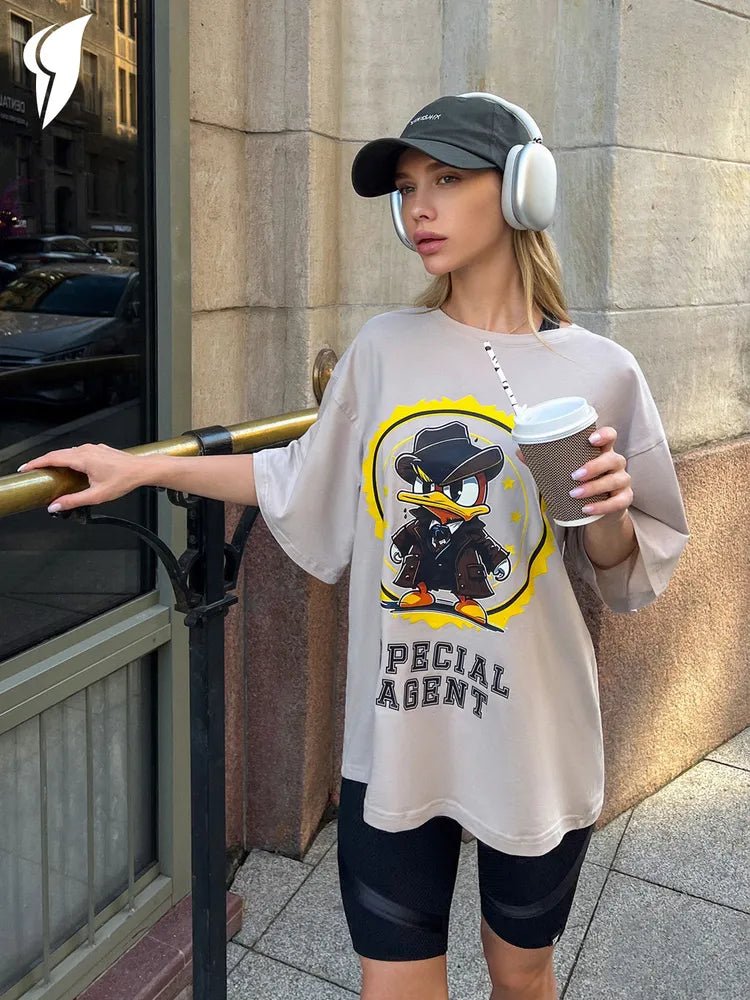Oversize T-shirt Agent Duck - One size - Bona Fide