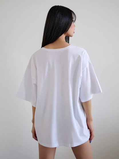 Oversize T-shirt Anime White - One size - Bona Fide