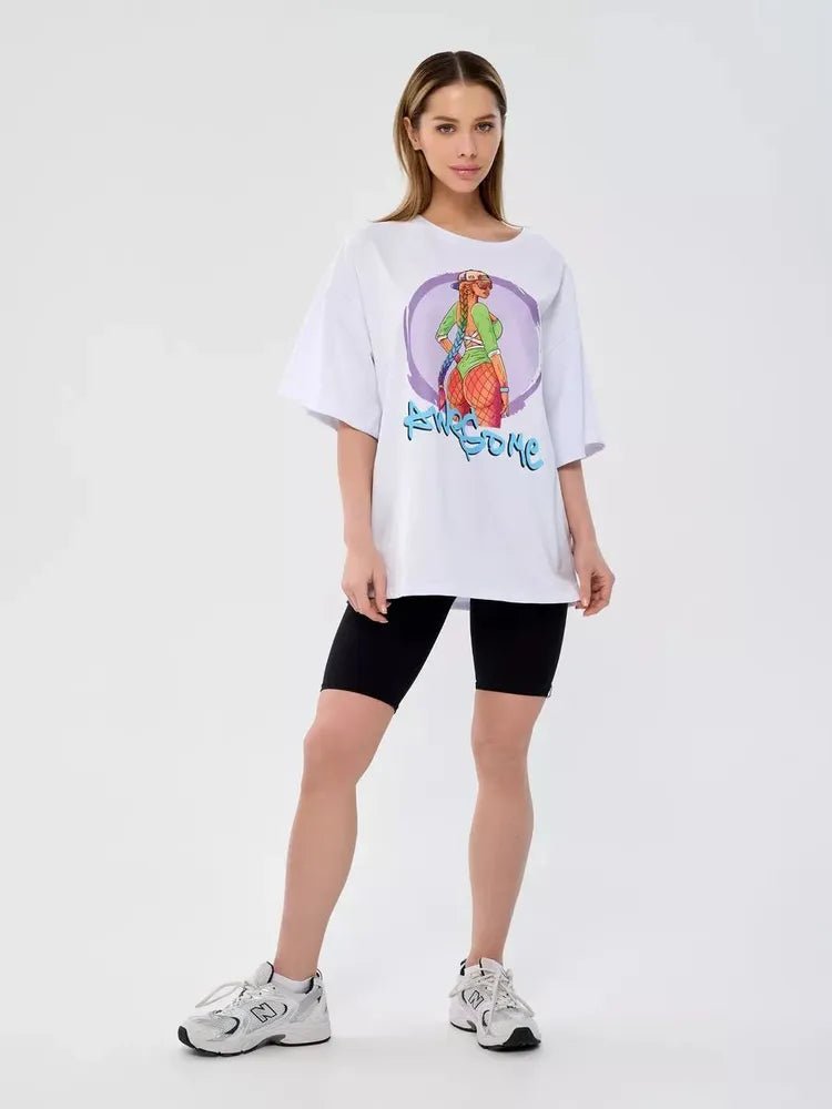 OVERSIZE T-shirt Awesome - One size - Bona Fide