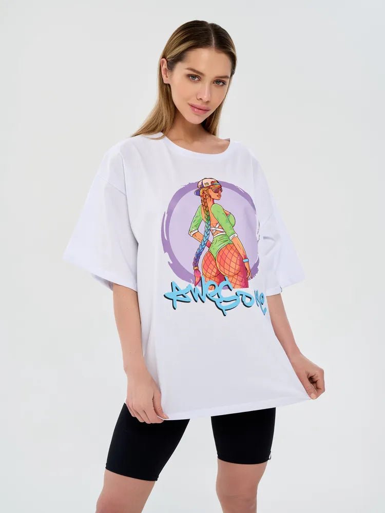 OVERSIZE T-shirt Awesome - One size - Bona Fide