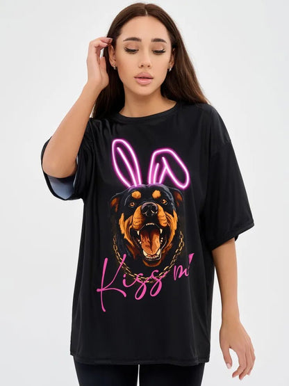 OVERSIZE T-shirt Dangerous Kiss - Bona Fide