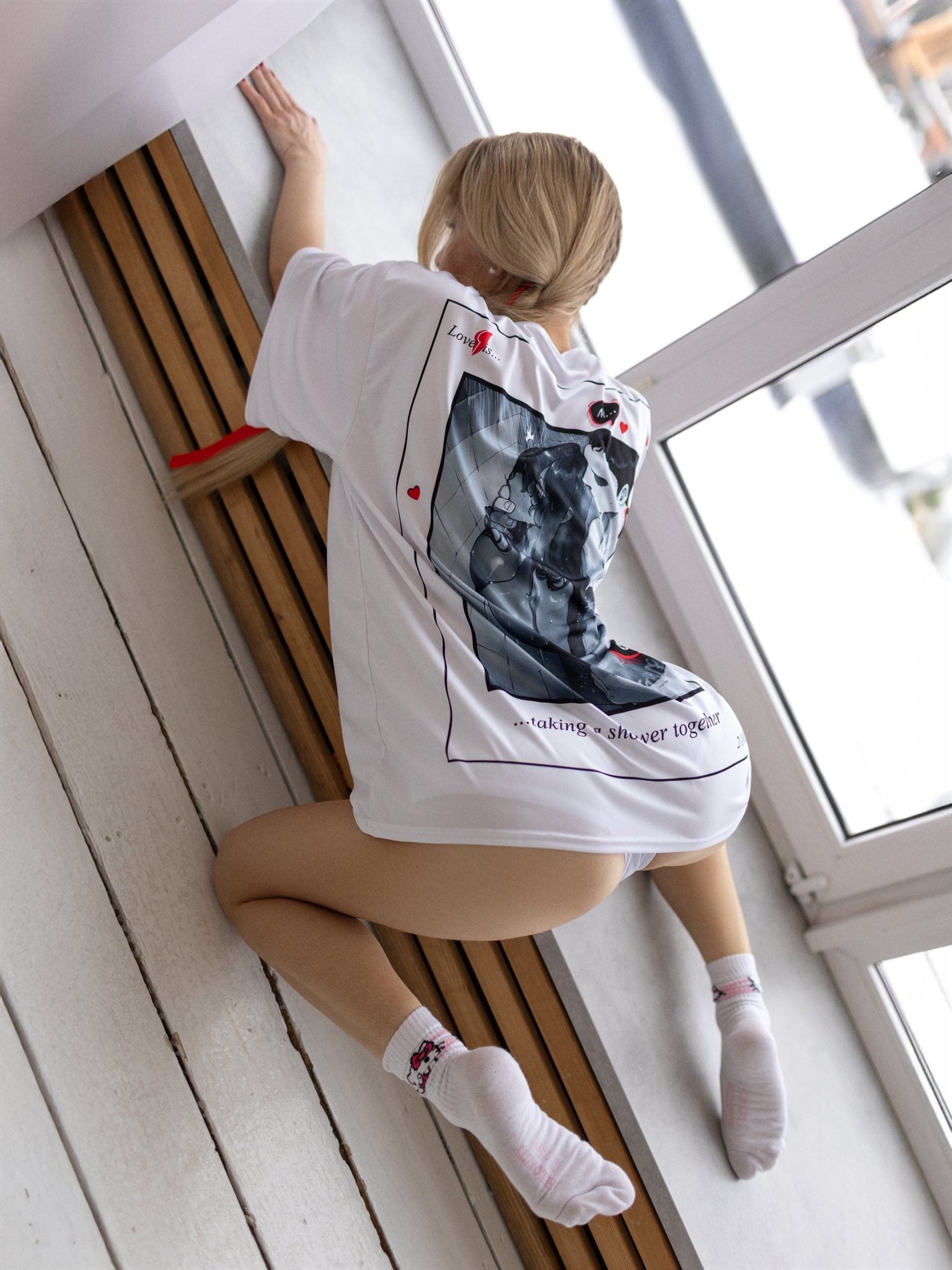 Oversize T-shirt Full of Love - One size - Bona Fide