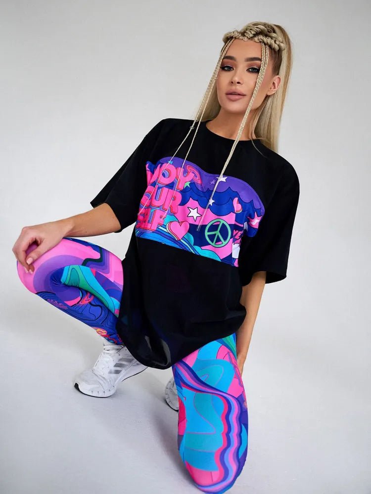 Oversize T-shirt Girl Power - One size - Bona Fide