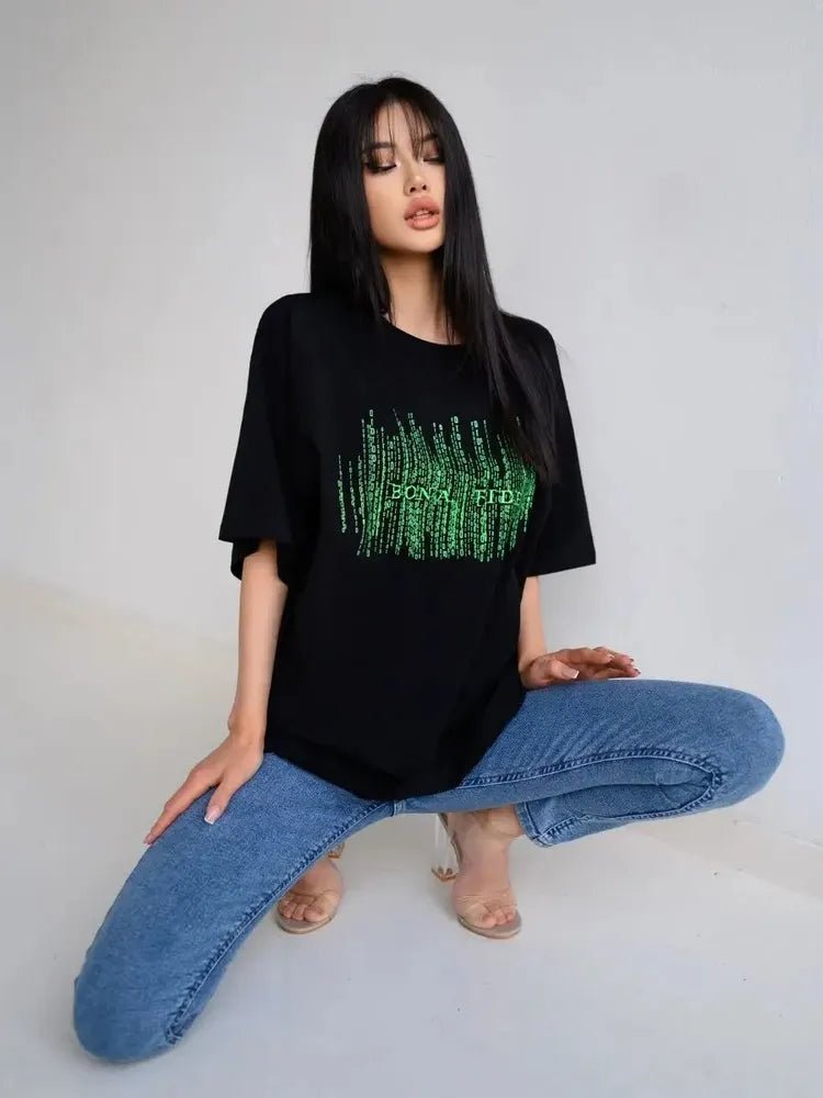 Oversize T-shirt Matrix - One size - Bona Fide