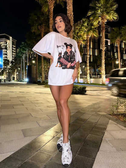 Oversize T-shirt Never stay in love - One size - Bona Fide