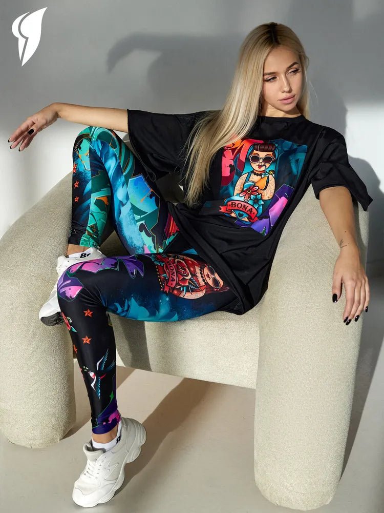 Oversize T-shirt Pin - up Girl - One size - Bona Fide