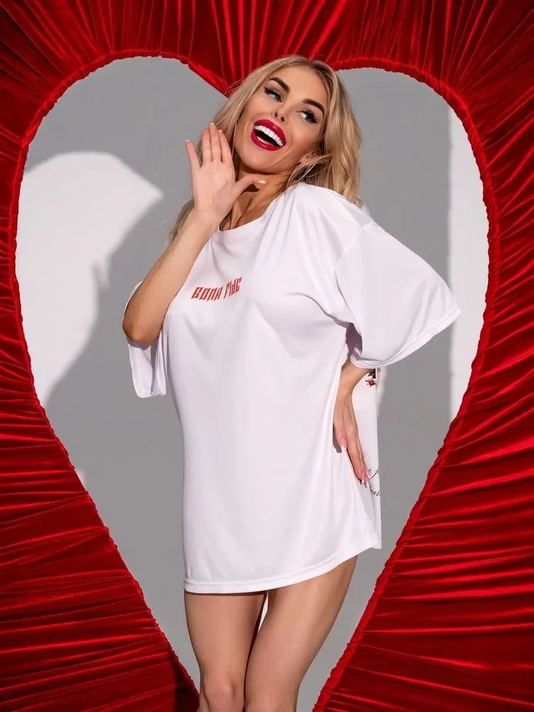 Oversize T-shirt Queen of Love - One size - Bona Fide