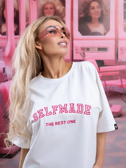 Oversize T-shirt Selfmade White - One size - Bona Fide