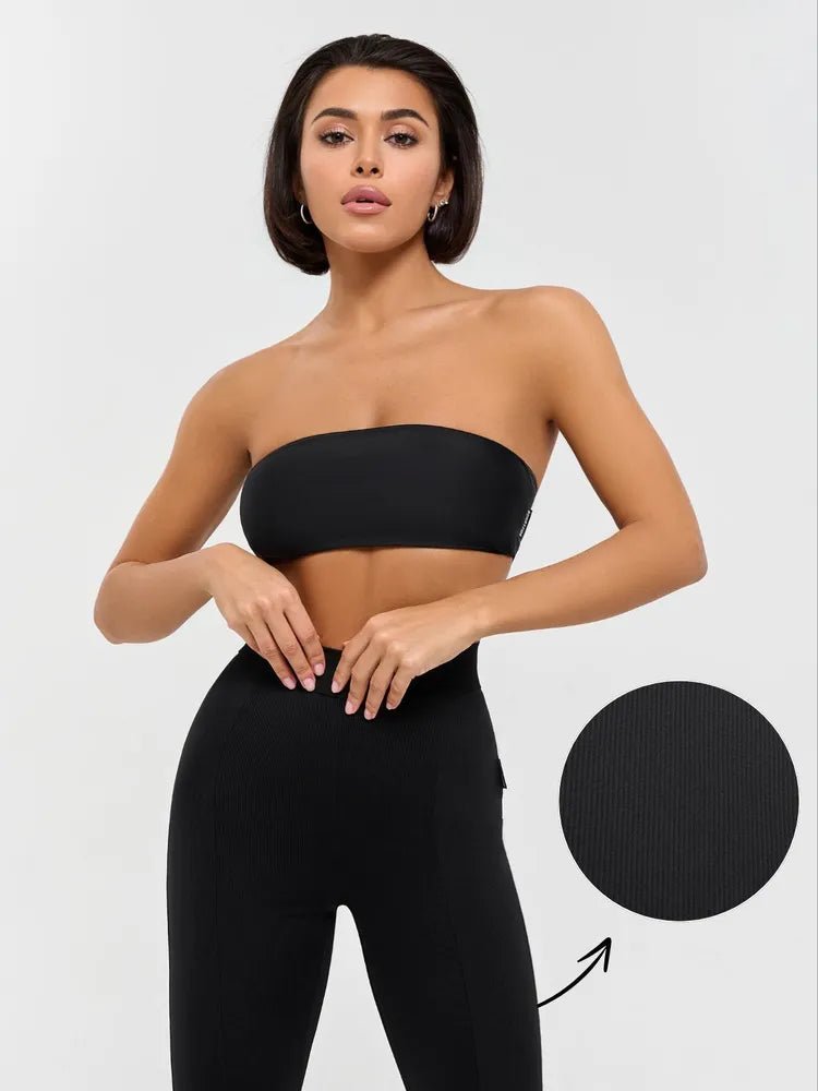 Pants Flares Black Rib - Bona Fide