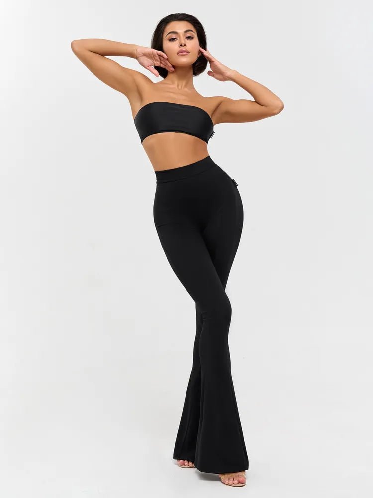 Pants Flares Black Rib - Bona Fide