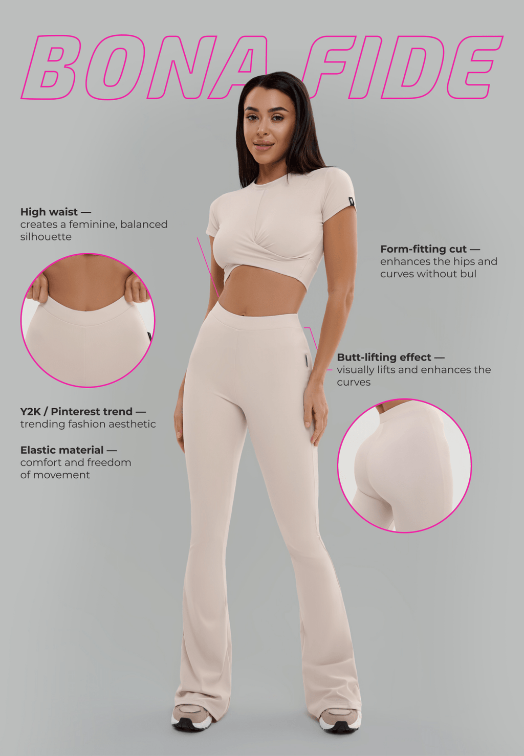 Pants Lady Rave Nude - Bona Fide