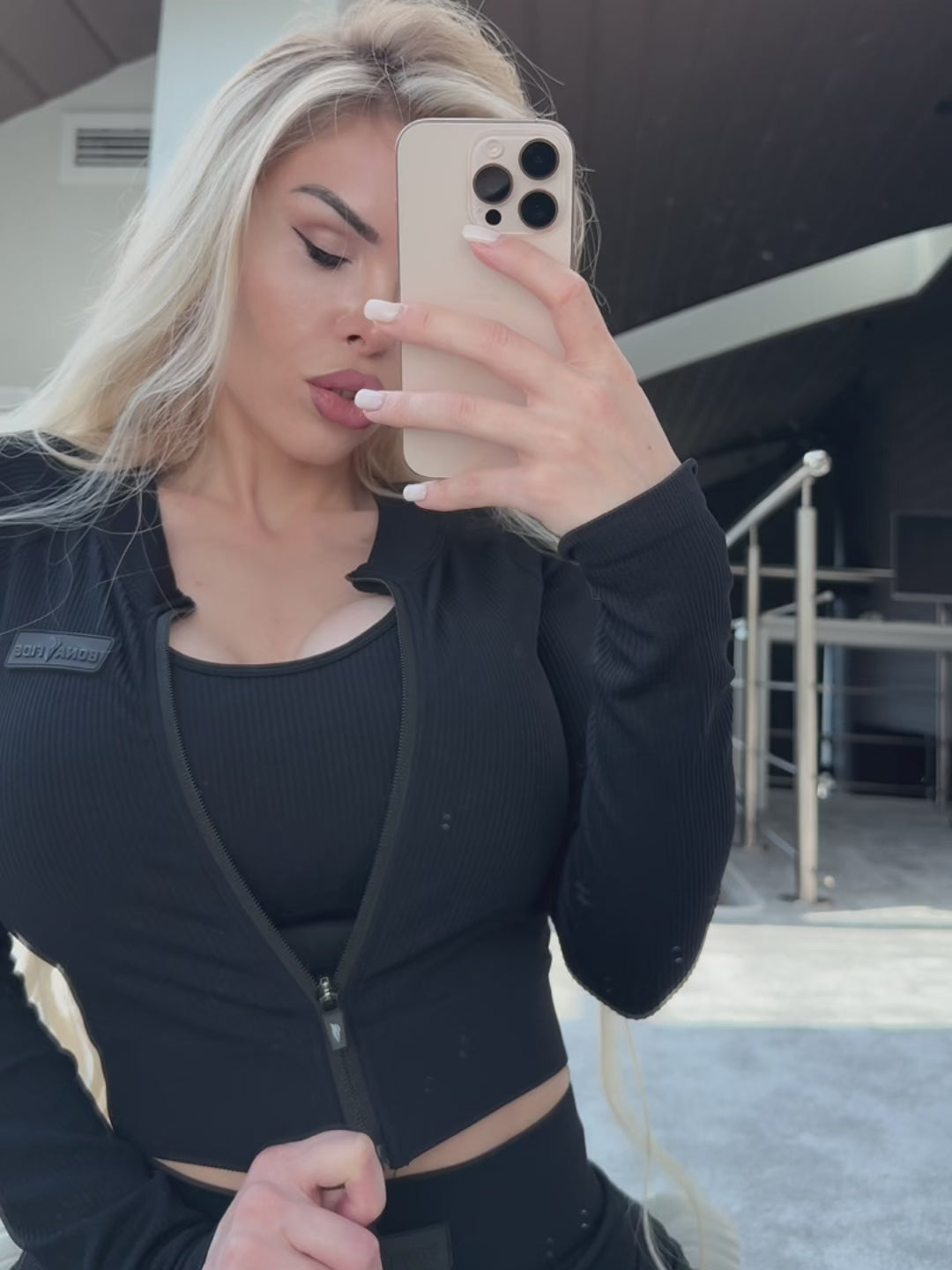 Workout Top Angel Black