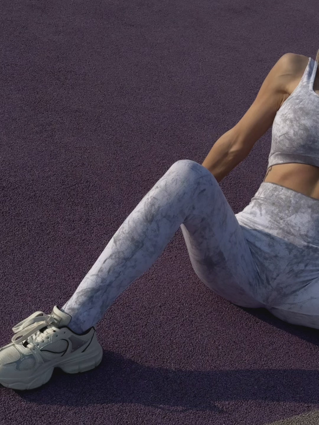 Leggings Seamless Marble White