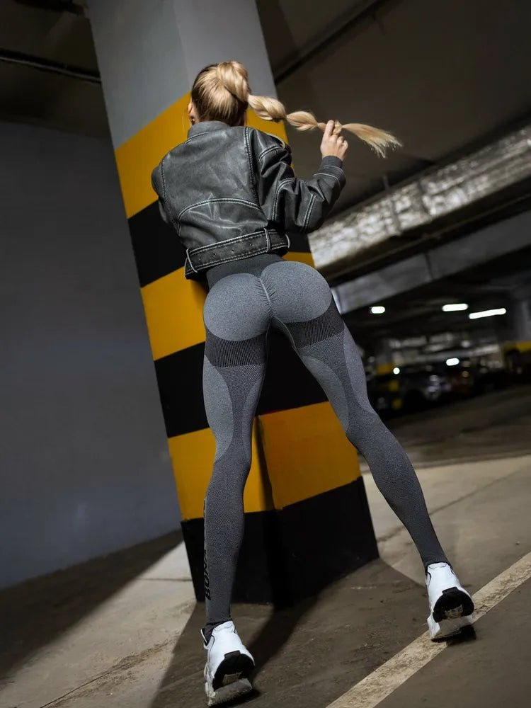 Seamless Majestic Leggings Gray Melanje - Bona Fide