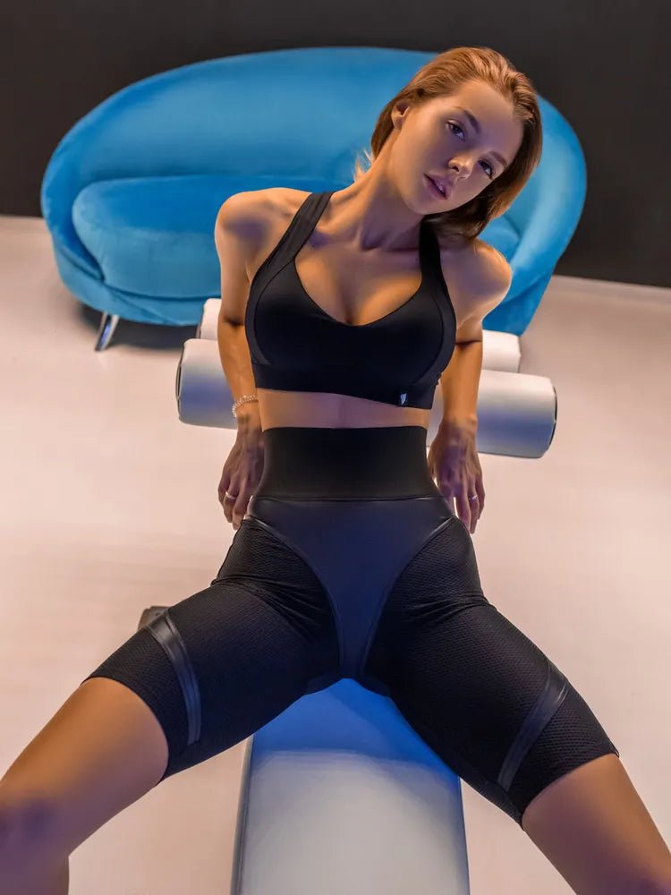 Shorts Bona Cycling Extra Sex Push - up Corsage Black Skin - Bona Fide