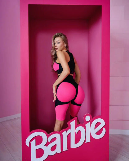 Shorts Bona Cycling Extra Sex Push - up Corsage Neon Pink - Bona Fide