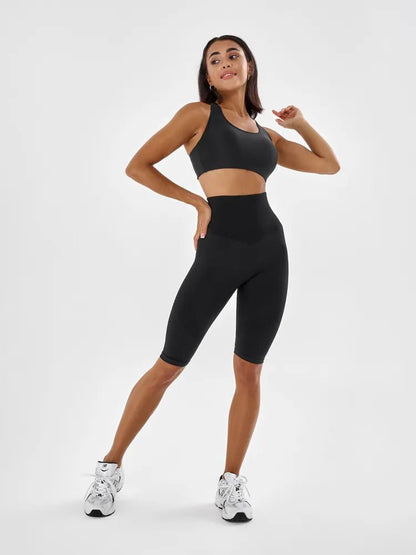 Shorts Bona Seamless Cycling Black - Bona Fide