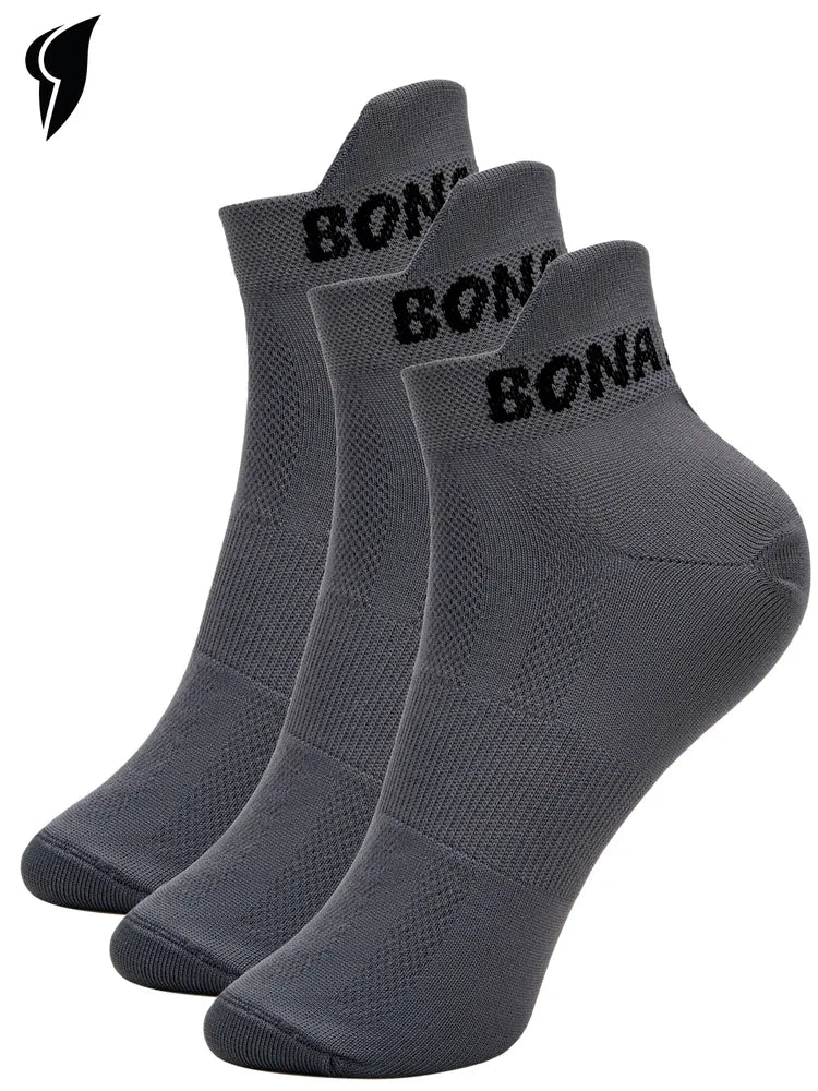 Socks Gray (3 pairs) - Bona Fide