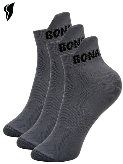 Socks Gray (3 pairs) - Bona Fide