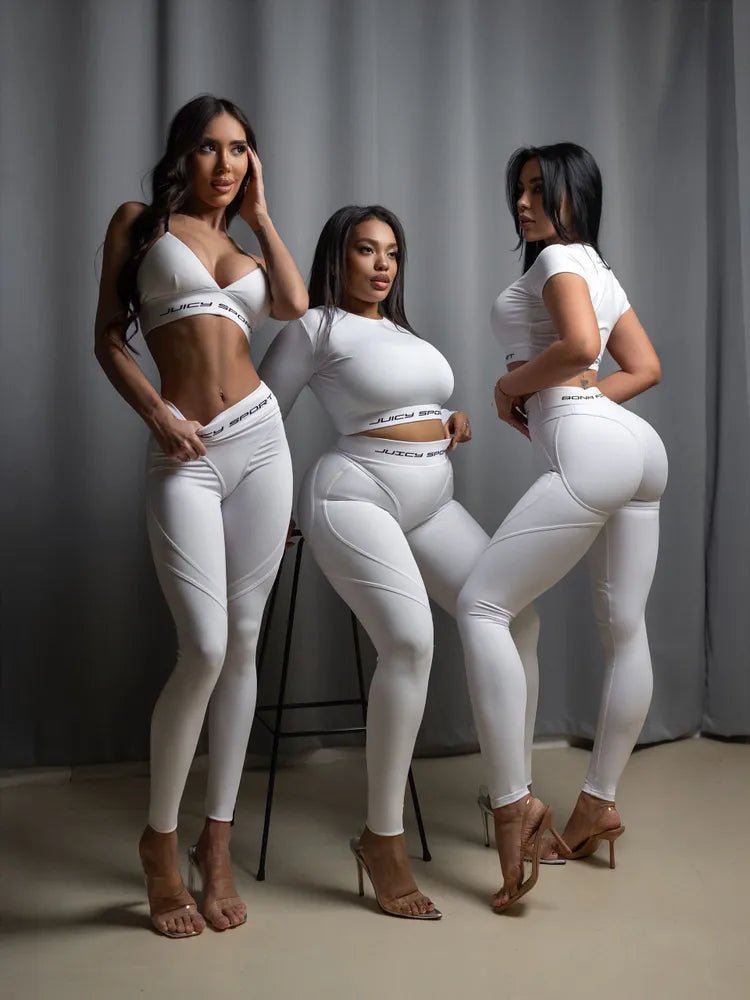 Sports Bra Charm Top Juicy White - Bona Fide