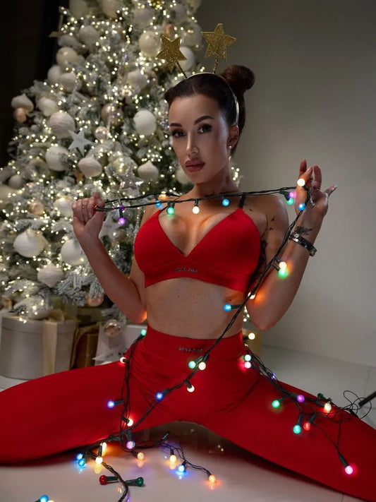 Sports Bra Charm Top Red - Bona Fide