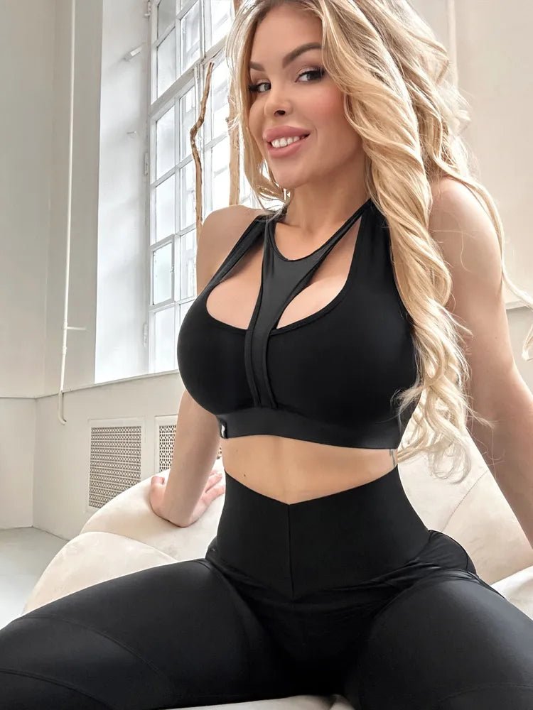 Sports Bras Celtic cross Top Black Skin - Bona Fide