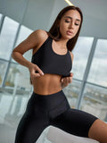 Sports Bras Muscle Top Black - Bona Fide