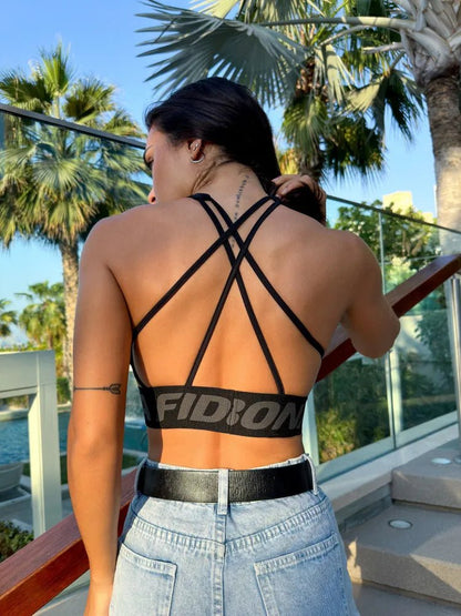 Sports Bras Spider Top Black - Bona Fide