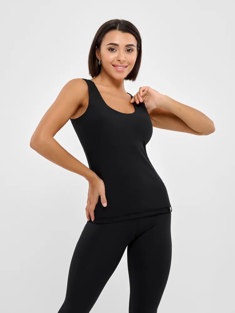 Tank Top Bra Vest Black - Bona Fide
