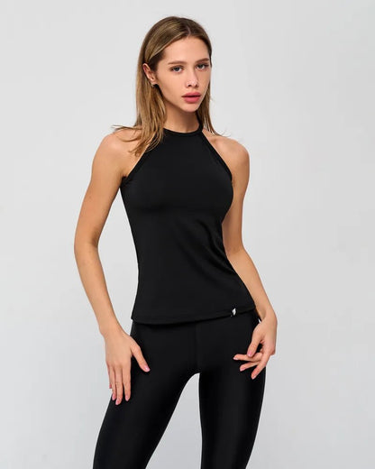 Tank Top Halter Top Black - Bona Fide