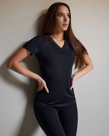 V - Shirt Black - Bona Fide