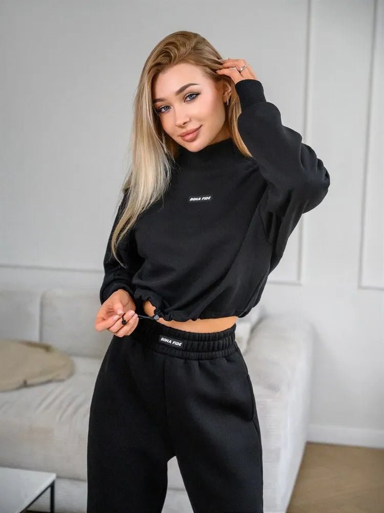 Vogue Sweatshirt Black - Bona Fide