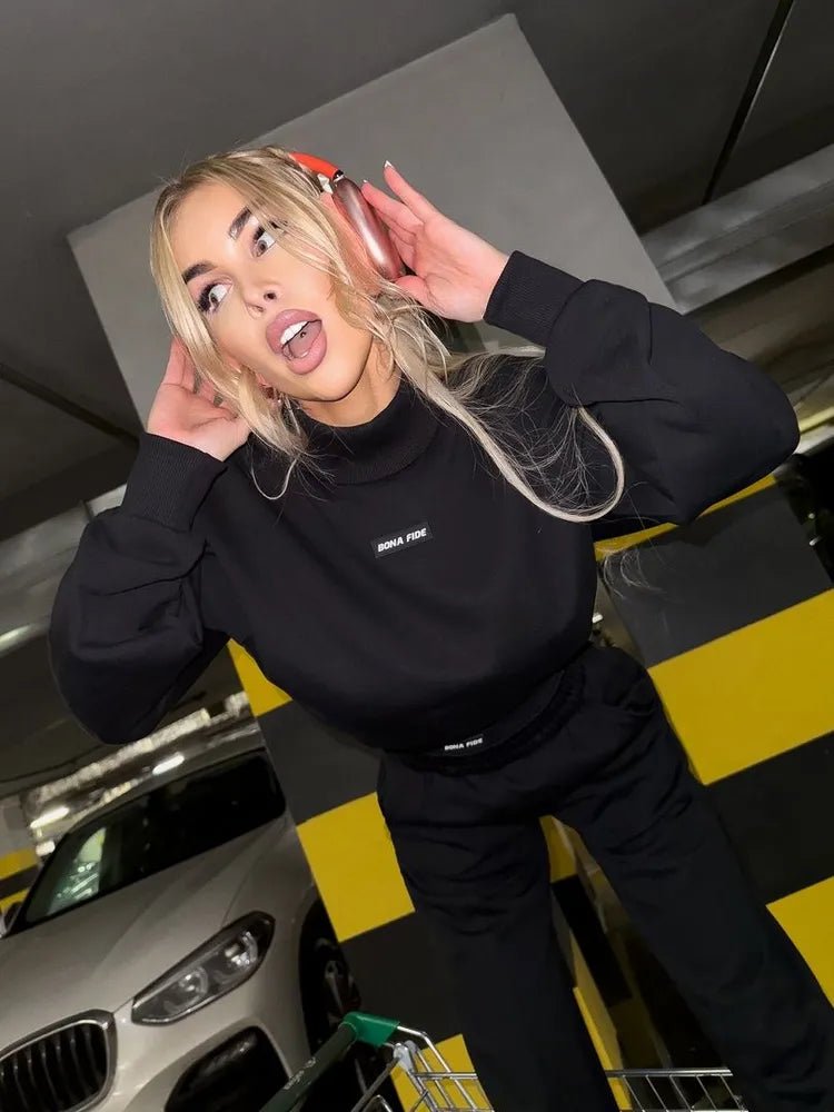 Vogue Sweatshirt Black - Bona Fide